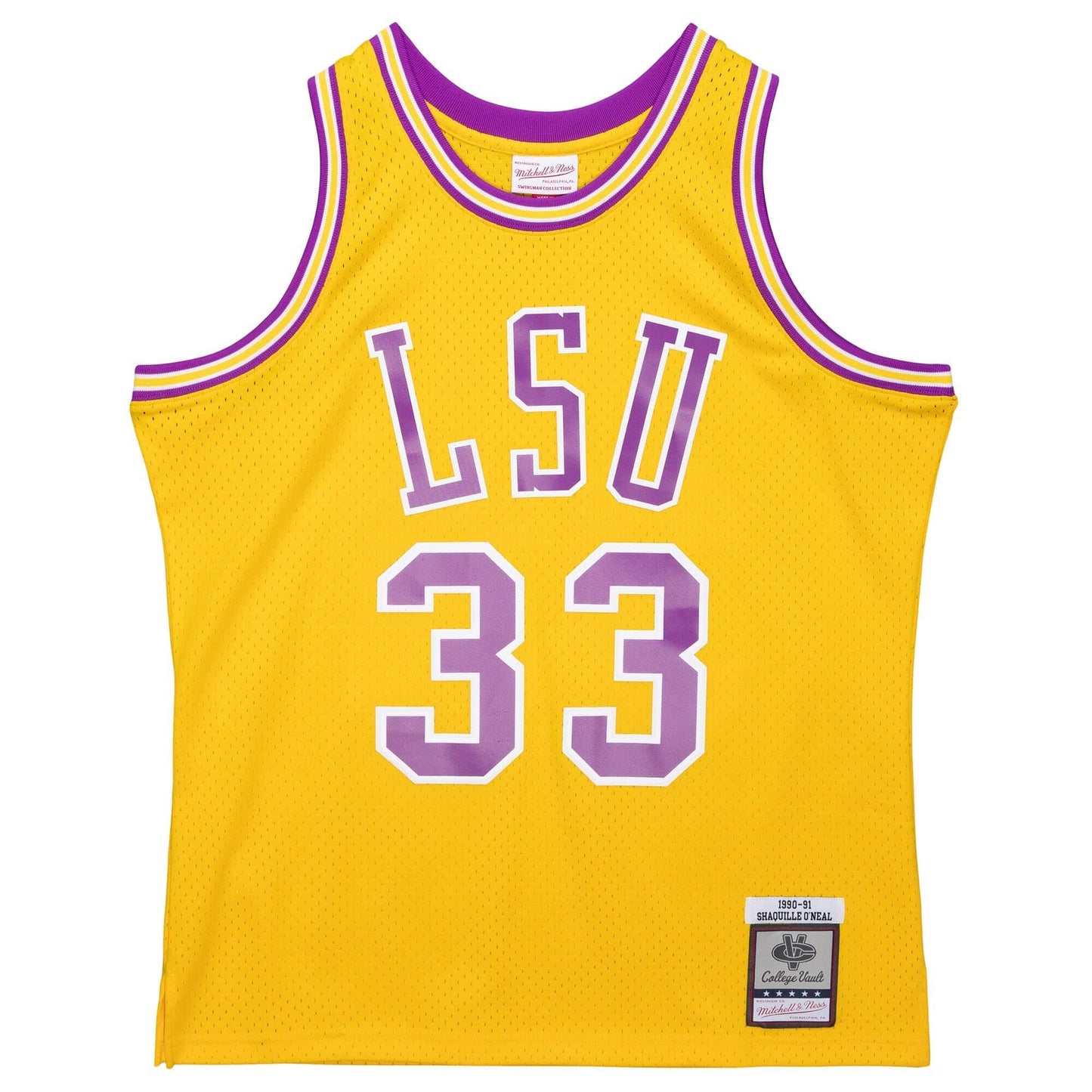 Swingman Shaquille O'Neal Louisiana State University Home 1990 Jersey