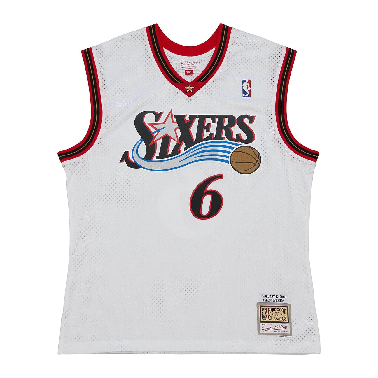 Allen Iverson 2002 All Star Game HWC Throwback NBA Swingman Jersey